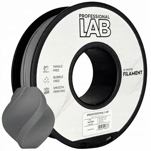 Filament Pla silver Prof. Lab 1,75 mm 1000 g stříbrný