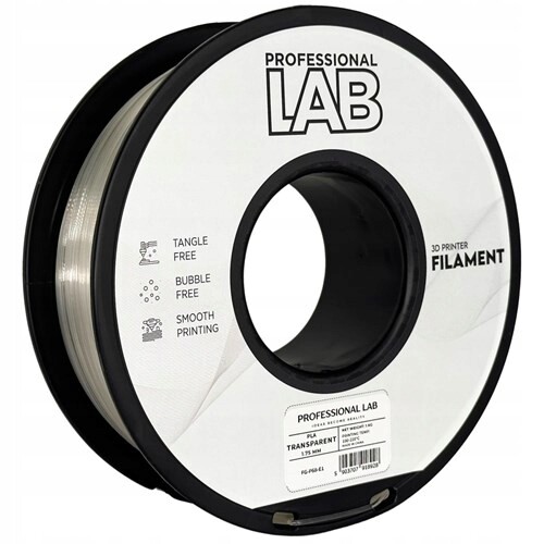 Filament Pla transparent Prof. Lab 1,75 mm 1000 g bezbarvý