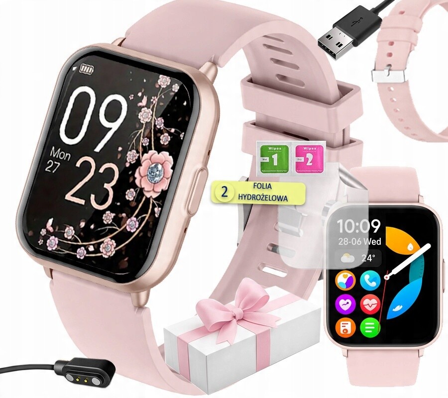 Chytré Hodinky s funkcí Bluetooth hovorů, pulzní kroky, spánek, menu Pl