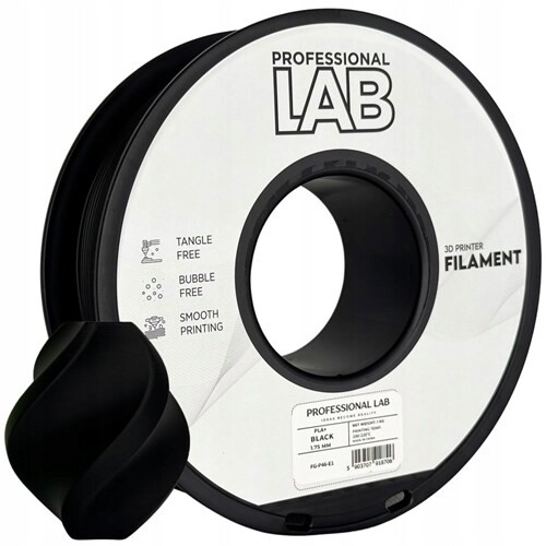 Filament Pla+ černý Prof. Lab 1,75 mm 1000 g černý