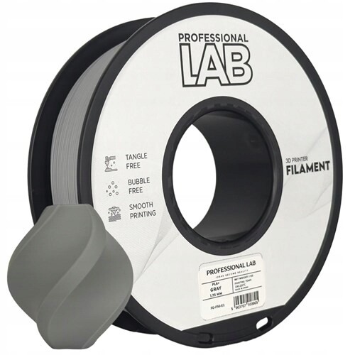 Filament Pla+ šedý Prof. Lab 1,75 mm 1000 g šedý