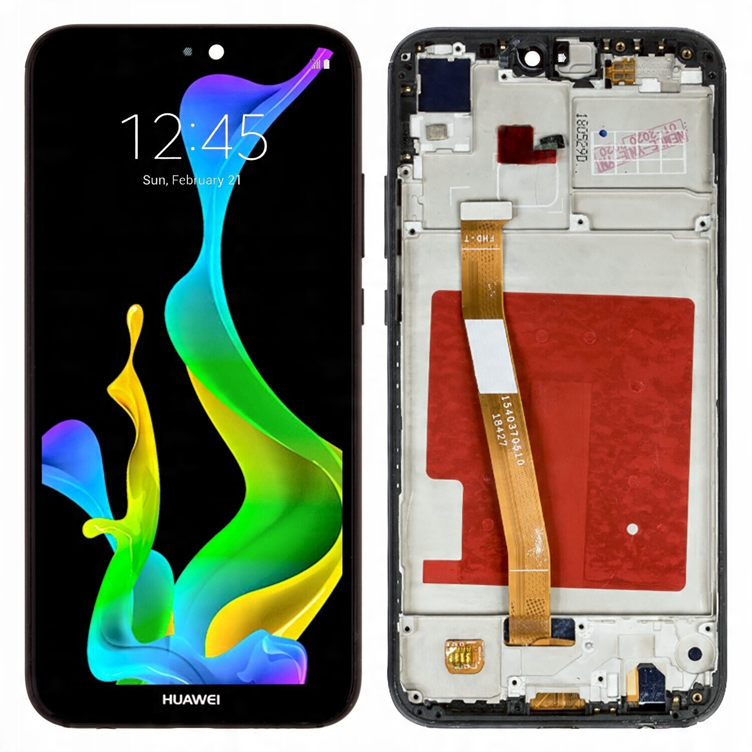 LCD Displej Huawei P20 Lite ANE-LX1, ANE-LX2, ANE-LX3 S Rámečkem, Černý