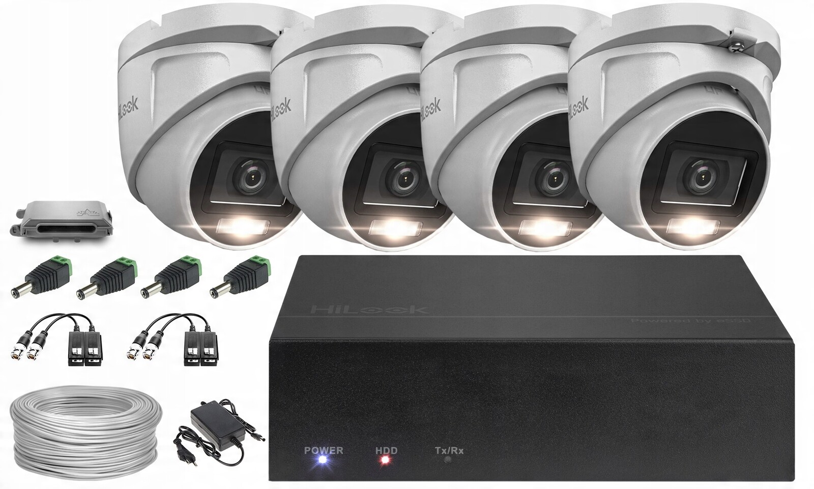 Sada pro monitorování Ahd 4x TVICAM-T2M-20DL, SSD-DVR-2MP Full Hd