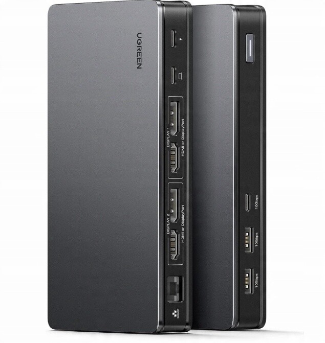 Ugreen Revodok Pro 209 – Dokovací stanice 9 v 1 DisplayLink Dual 4K@60Hz