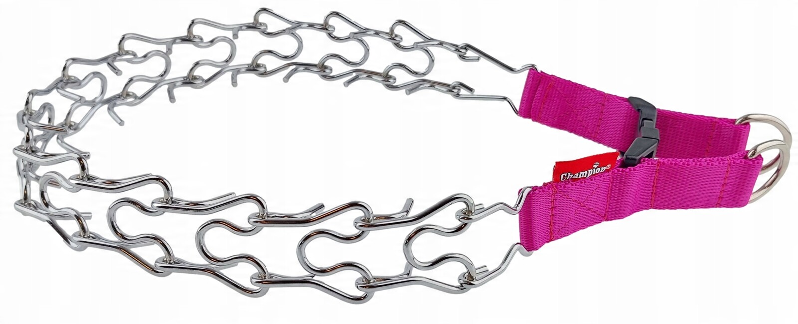 Champion Ostnatý Obojek pro psa se zámkem na pásku, velikost T3 Růžová Fuchsiová