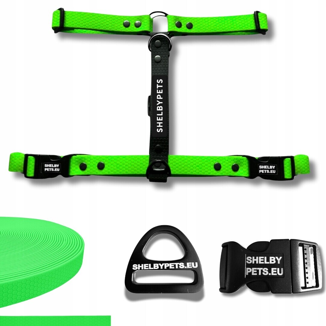 Voděodolné Postroje Pro Velkého Psa Guard Pvc Biothane Xxs A Woofy Harness