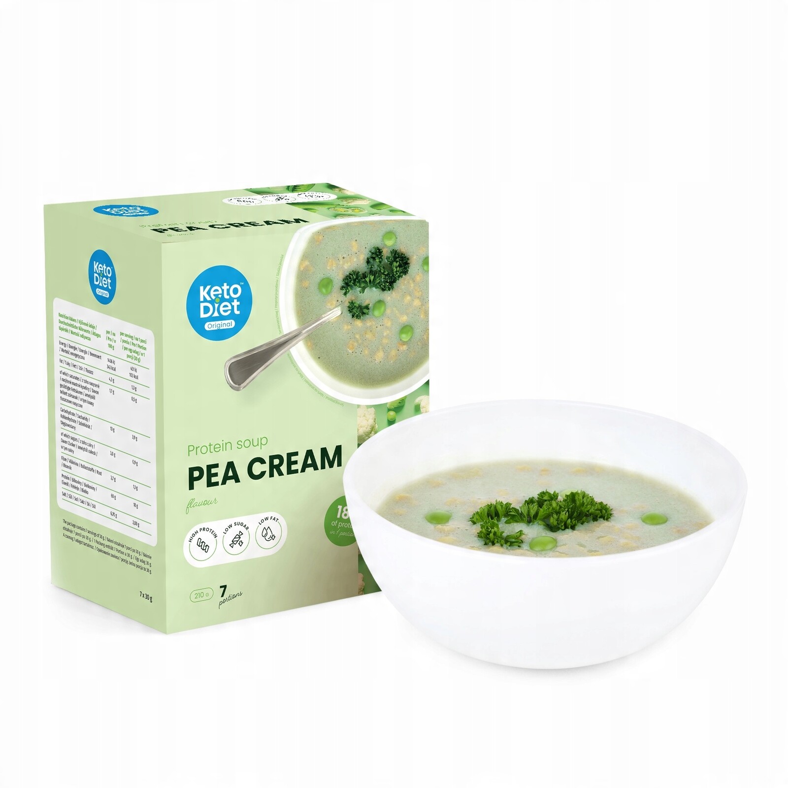 Proteinová polévka hrášková (7 porcí)