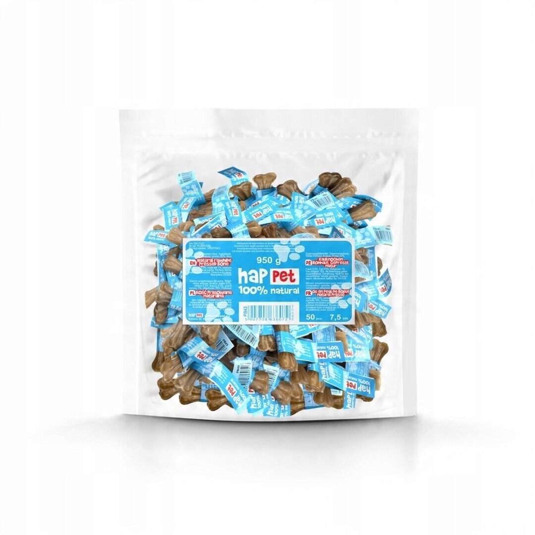 Přírodní Lisovaná Kost 7 CM Pamlsek Pro Psa Sada 50 Kusů