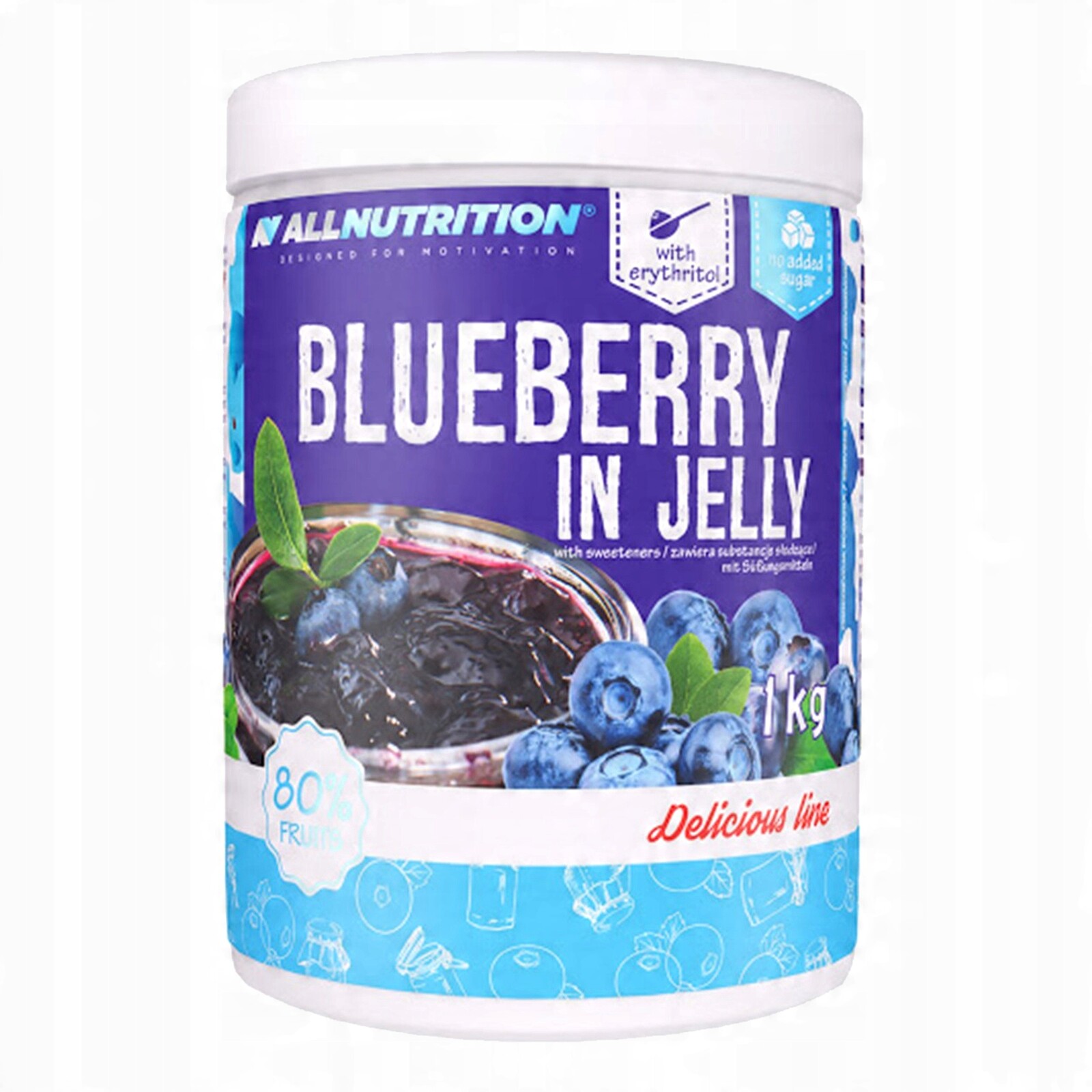 Allnutrition Frulove In Jelly Blueberry 1KG Džem Bez Cukru Fruželina Fit