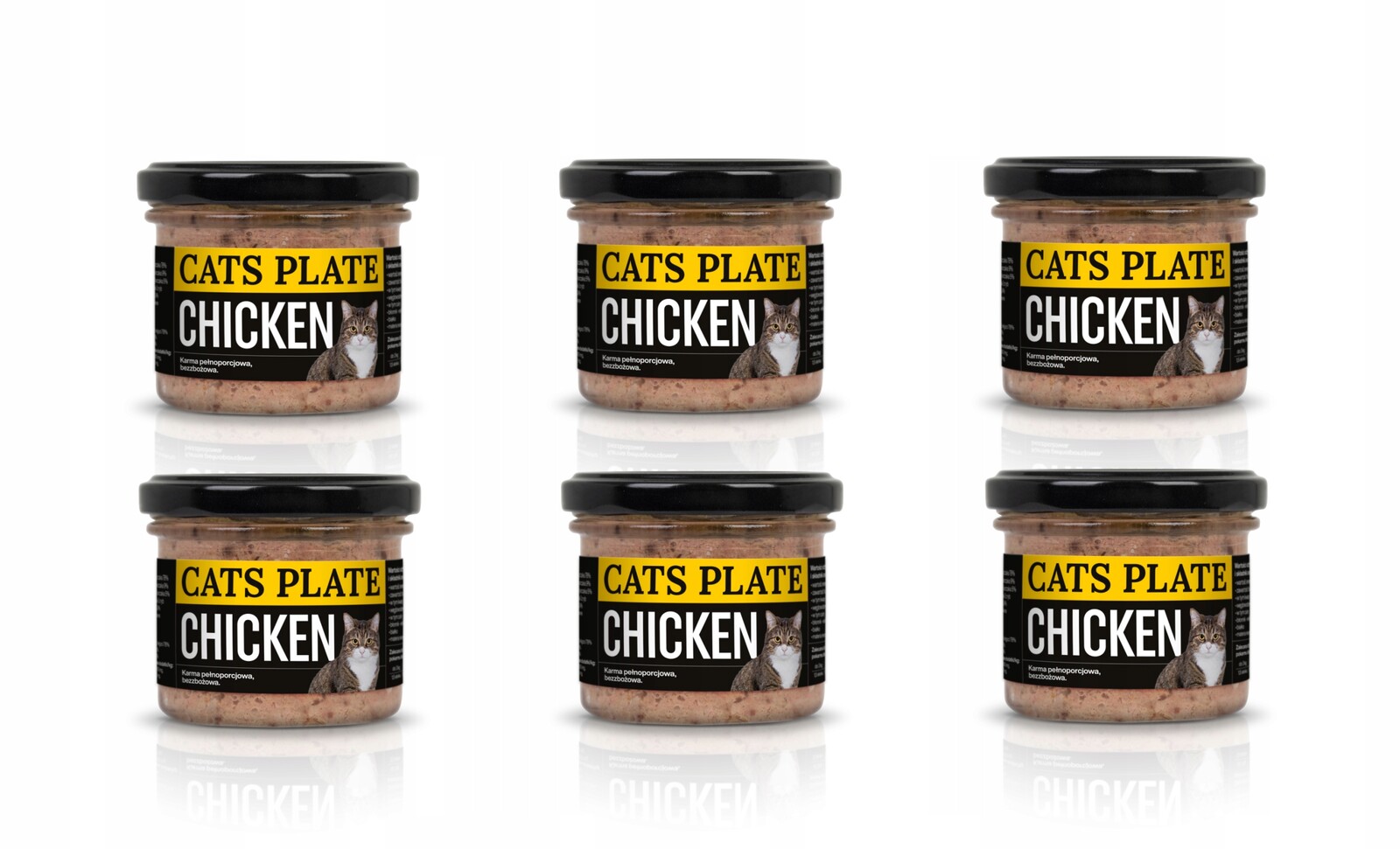 Cats Plate Chicken Kuřecí maso (stehno) 6x100 g