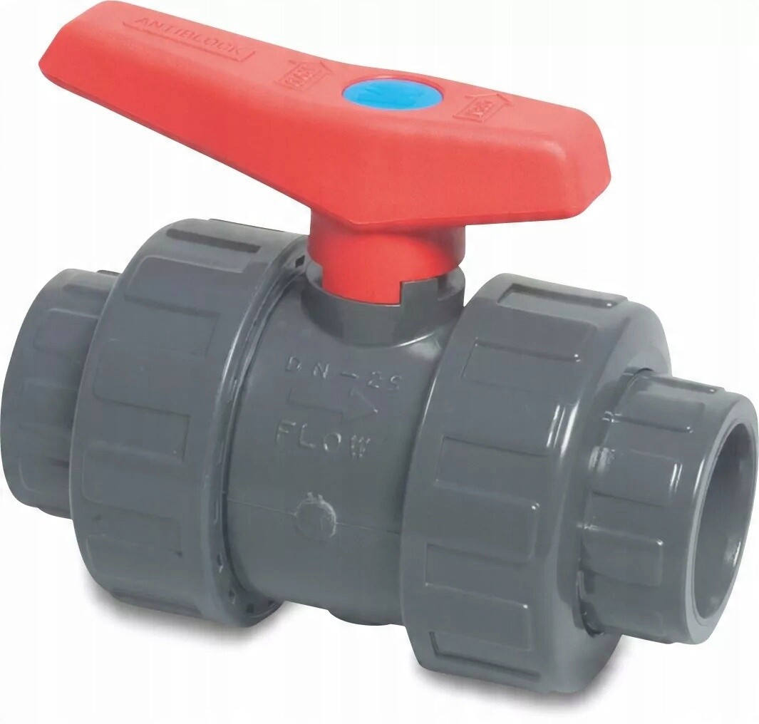 Kulový kohout Pvc-u 63 mm DN50 šedý typ 2000
