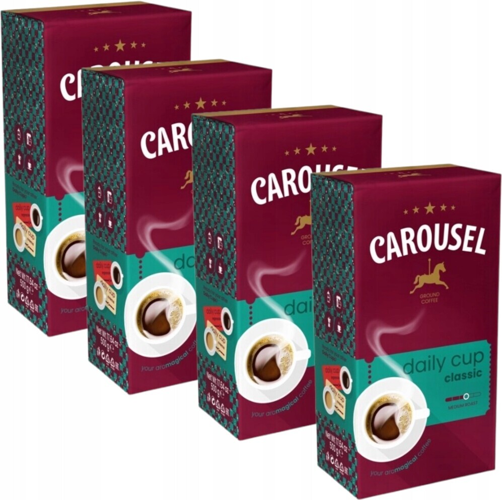 Carousel classic daily cup mletá káva Arabica Robusta 4 x 500 g