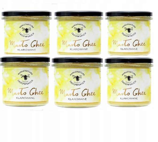 6X Přepuštěné máslo (ghee) Rodiny Sadovských 250 g