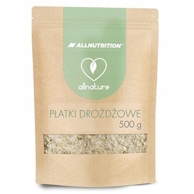 Allnutrition Allnature Kvasnicové Vločky 500 g Trávicí Systém Střeva Vláknina