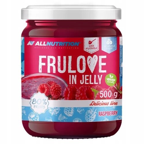 Allnutrition Frulove In Jelly 500g Raspberry Fruželina Bez Cukru Džem Ovoce