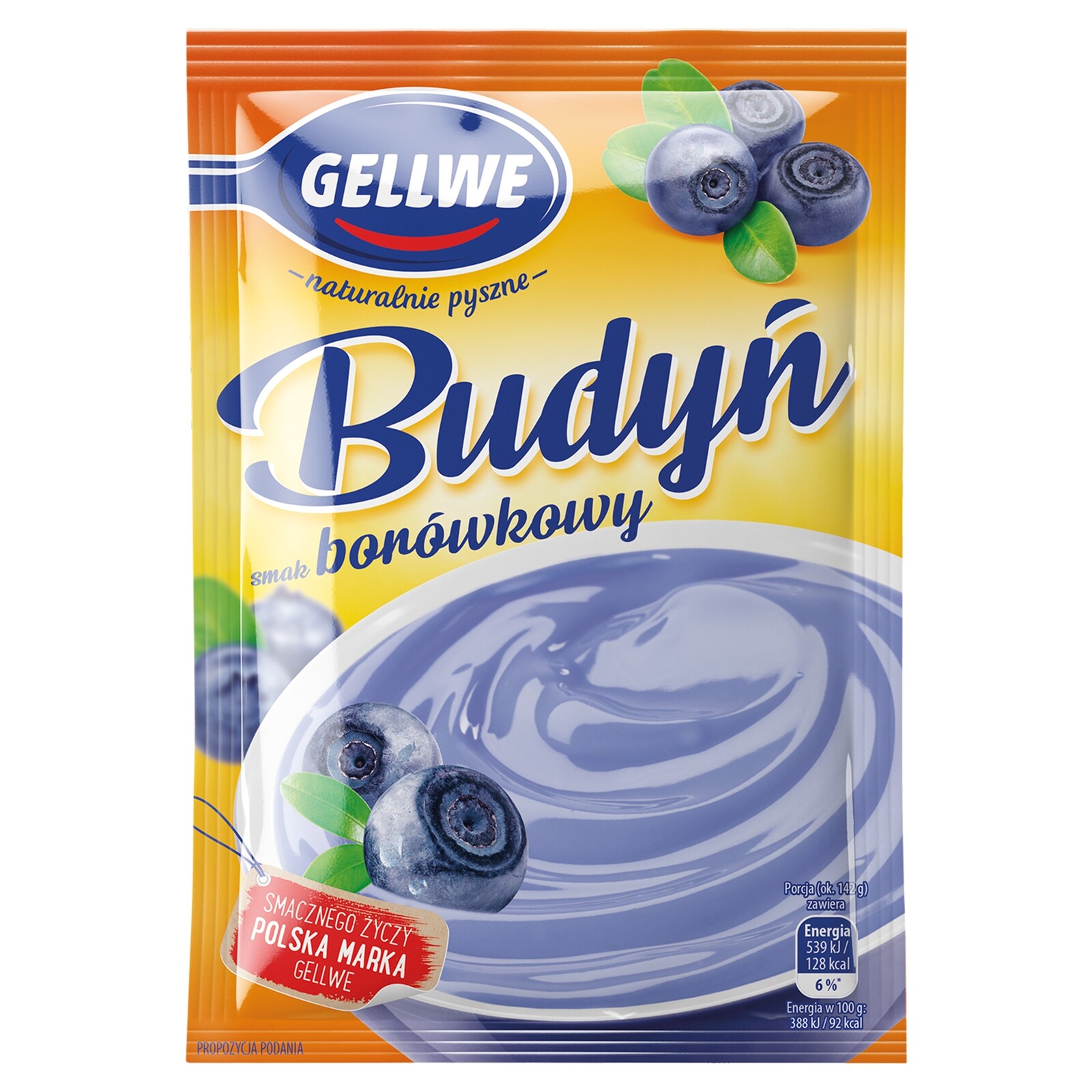 33 x Gellwe Puding s borůvkovou příchutí, 40 g