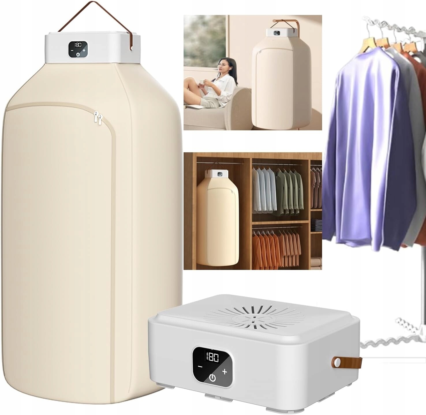 Závěsný sušič Hooha Mini s dálkovým ovládáním a časovačem