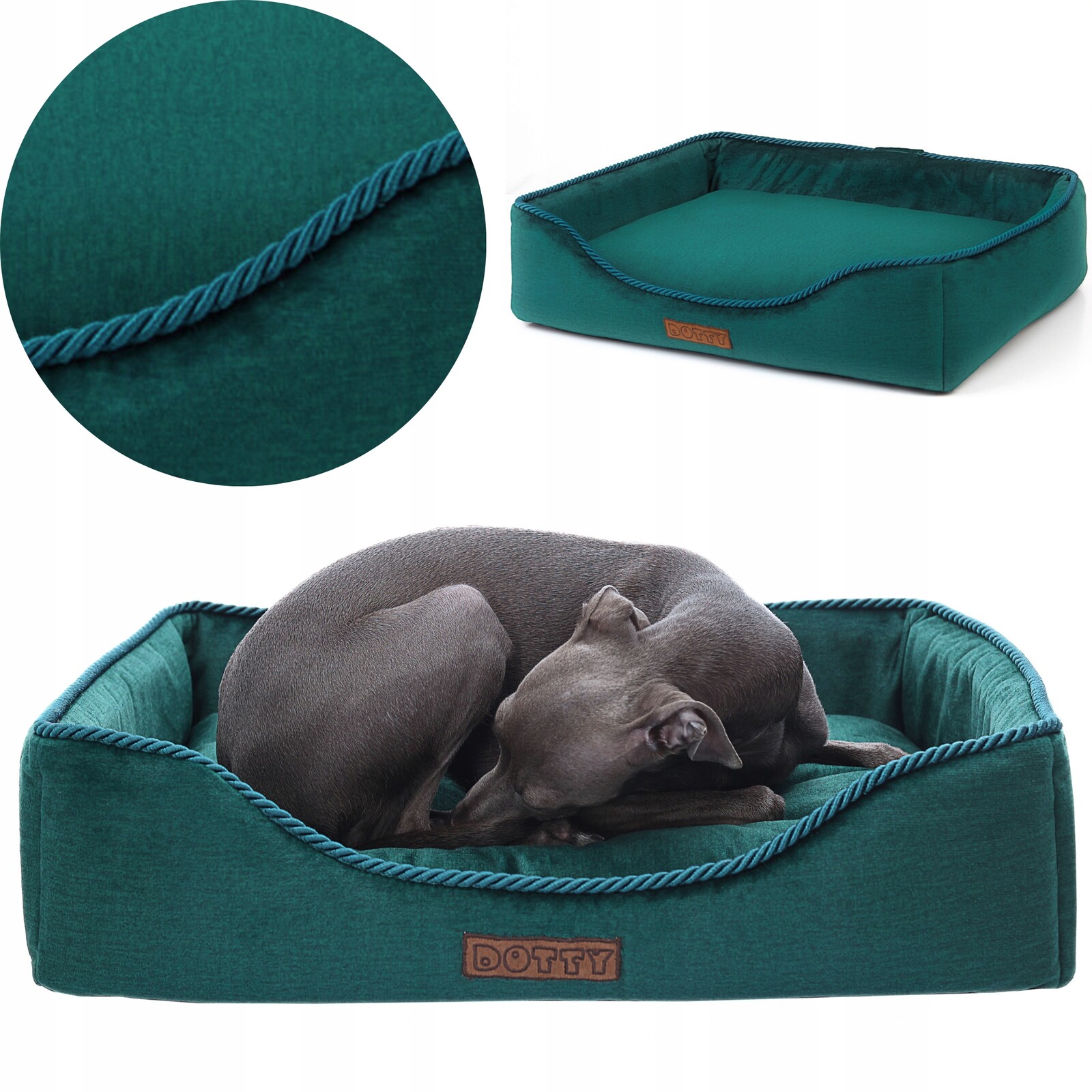 Dotty Velký pelíšek pro psa – měkká sametová pohovka