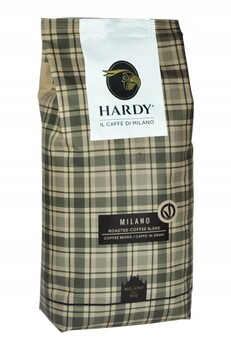 Káva zrnková Hardy Milano 1 kg čerstvě pražená italská crema espresso kávovar