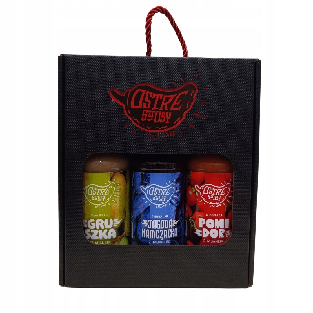 Dárková sada 3 ostrých omáček Summer Lab Ostré Štosy