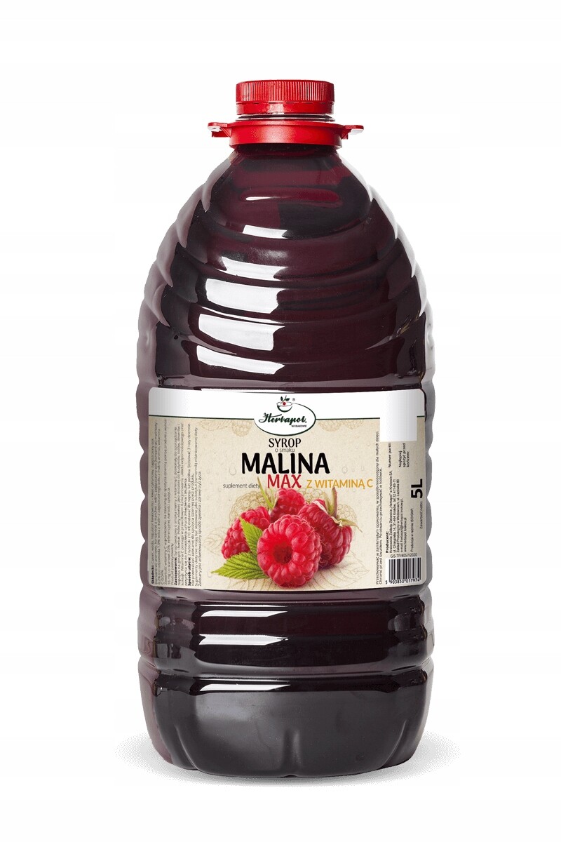 Malinový sirup Herbapol malina 5 l