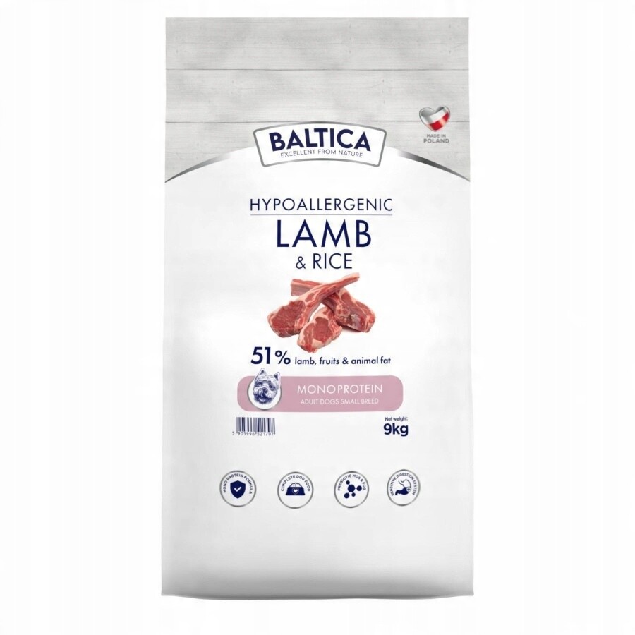 Baltica Adult Lamb And Rice Jehněčí S Rýží Pro Malá Plemena Xs/s 9 kg