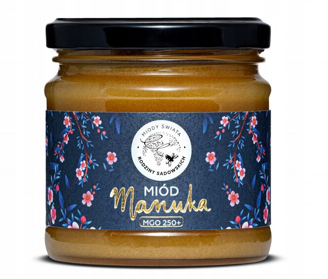 Nektarový med manuka Mgo 250+ Pasieki Rodziny Sadowskich 0,25 kg