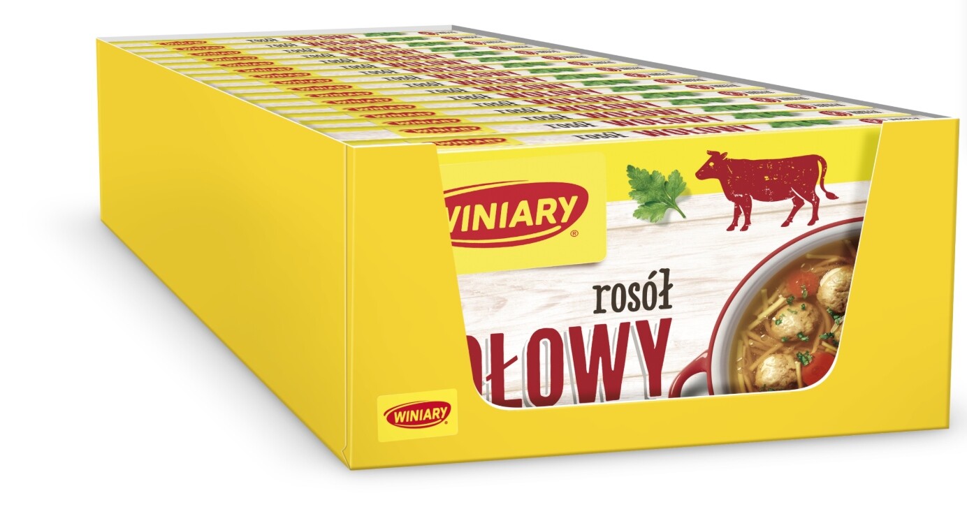 Winiary Hovězí vývar 60 g (6 kusů) x 20 kusů