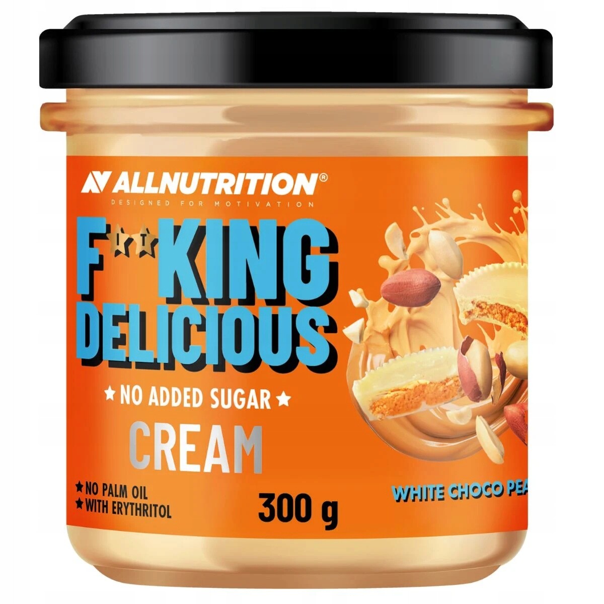 Allnutrition Fitking Delicious Cream 300 G Bílá Čokoláda S Krémem Z Ořechů