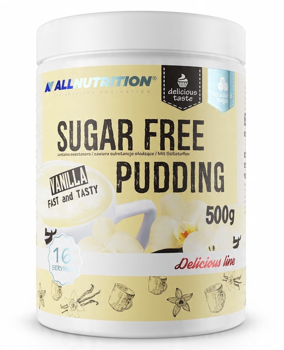 Allnutrition Pudding 500 g Vanilkový Puding Bez Cukru Fit Zdravý Lahodný Dezert