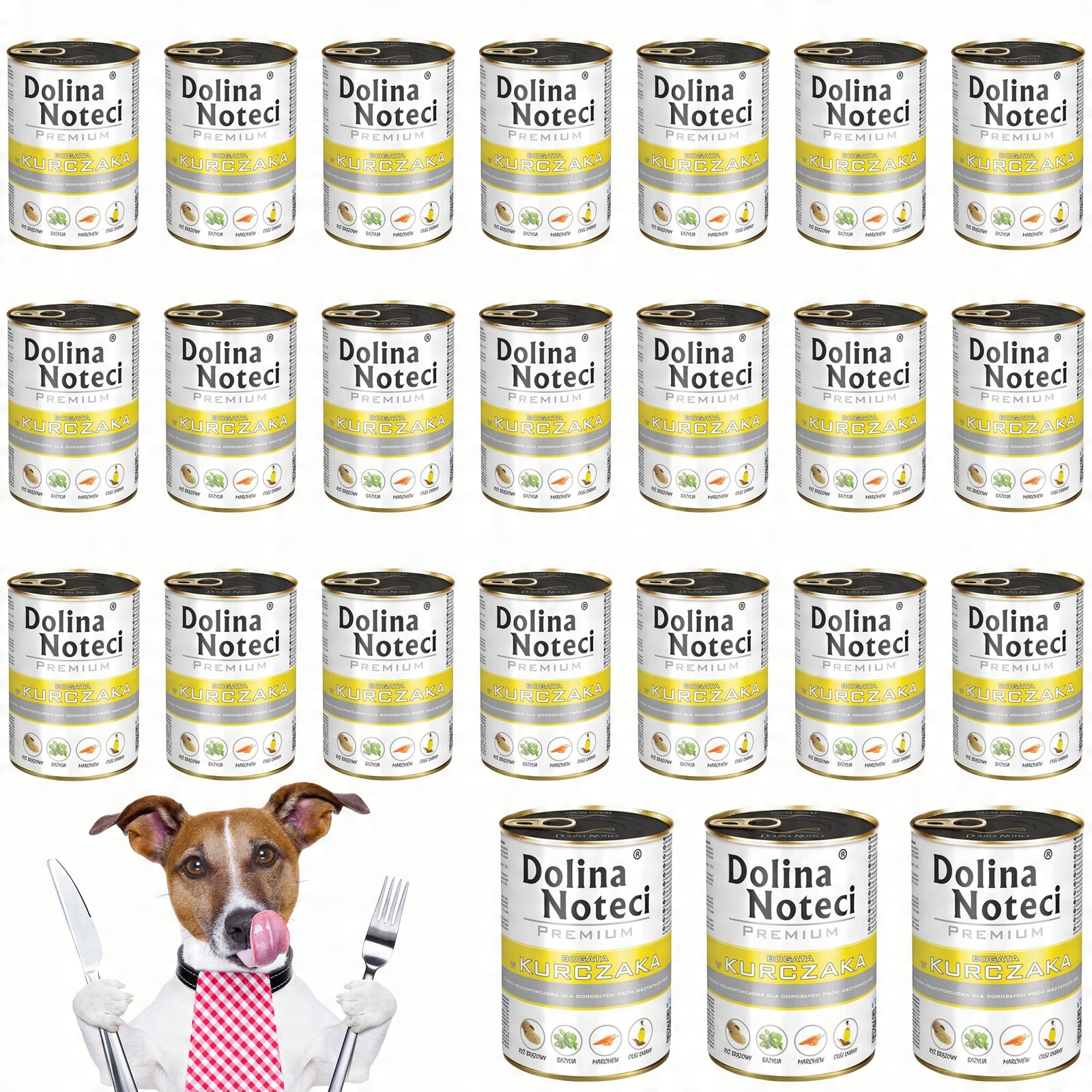 Dolina Noteci Premium Krmivo pro psa Kuře 24 x 400 g Dárek