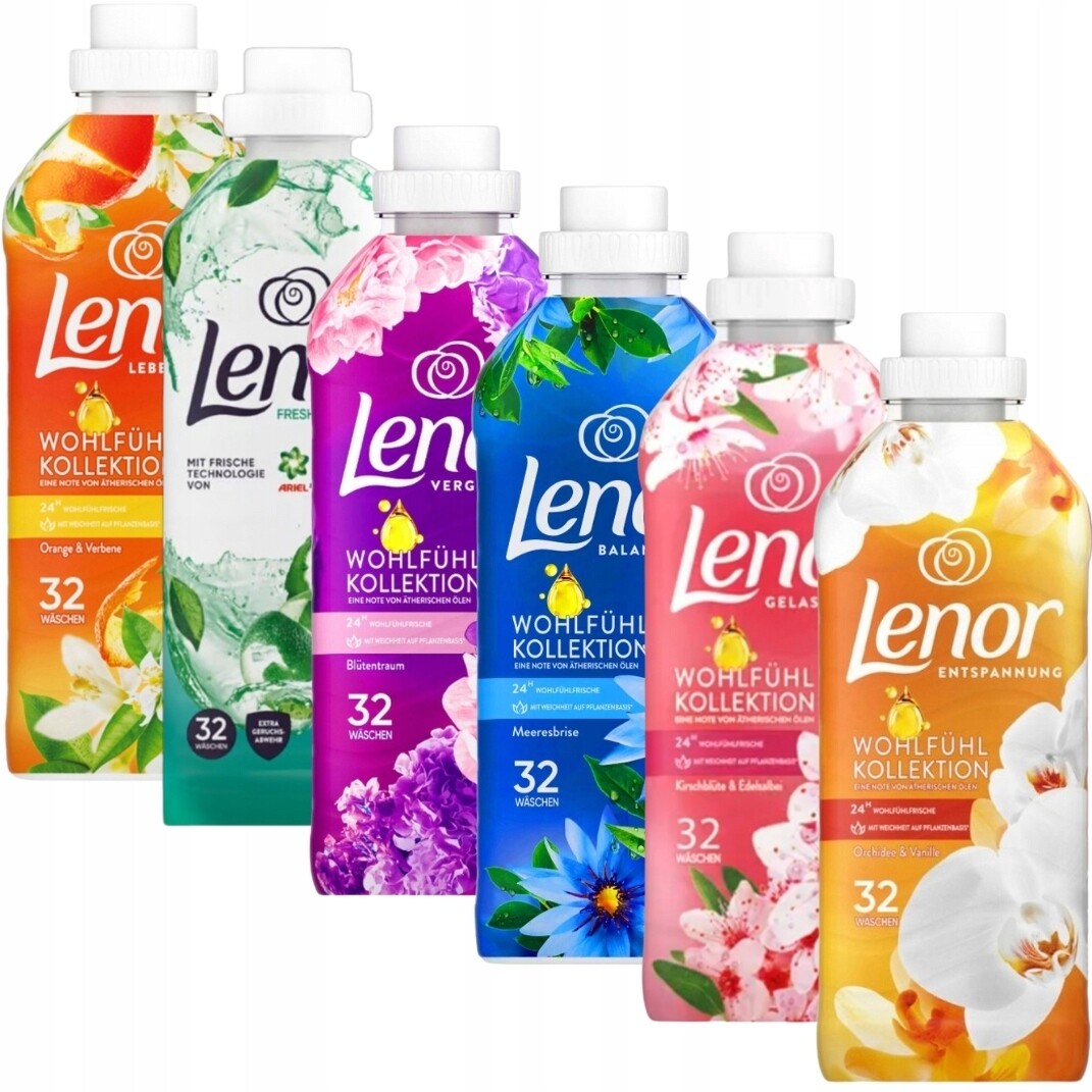 Lenor Tekutiny Na Oplachování Tkanin S Esenciálními Oleji Sada 6 kusů