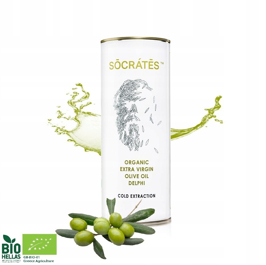 Olivový olej Bio Extra Virgin Socrates 1L Řecký gaj z Unesco, medailistka!