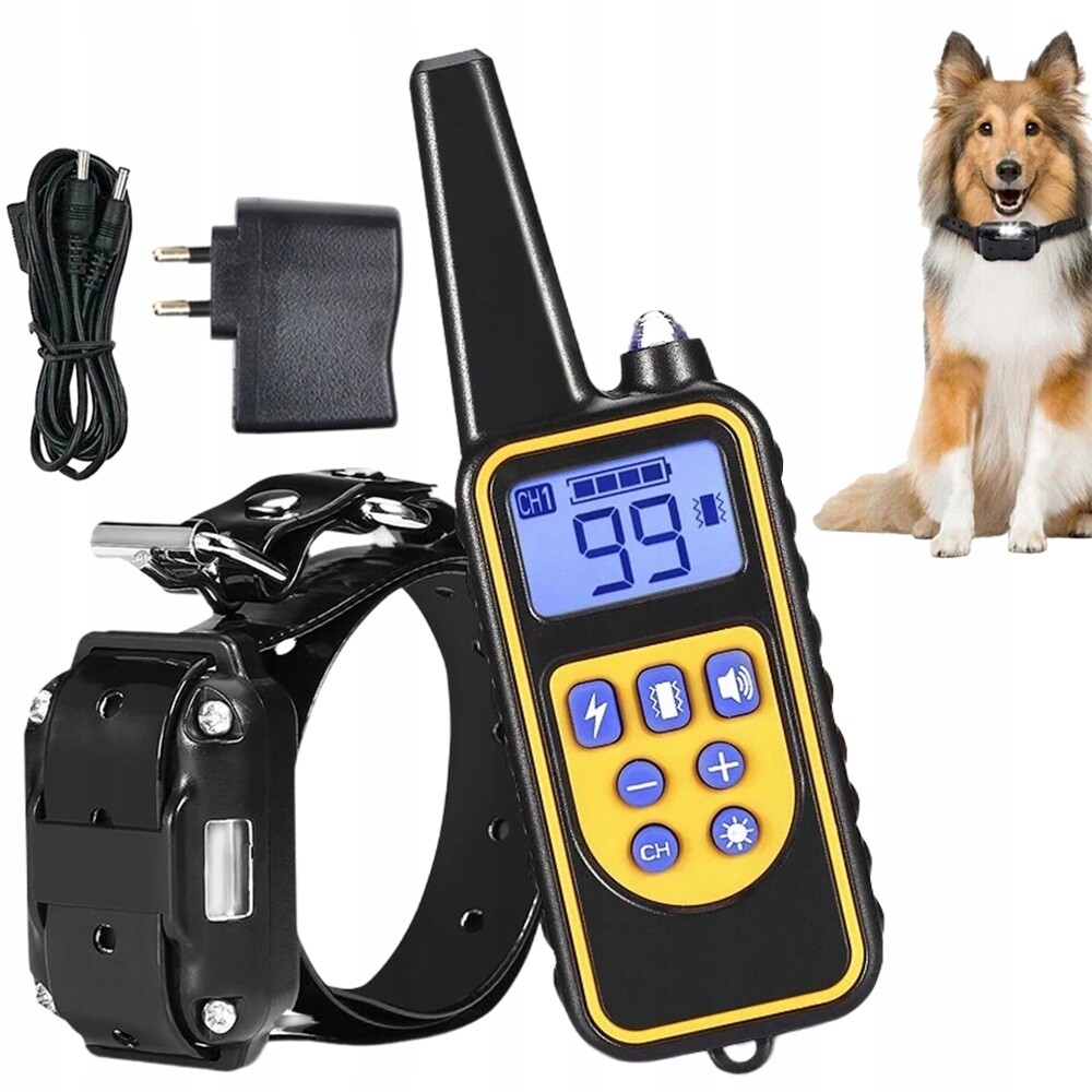 Elektrický Obojek 800 M Auto-úspora Energie Voděodolný IP67