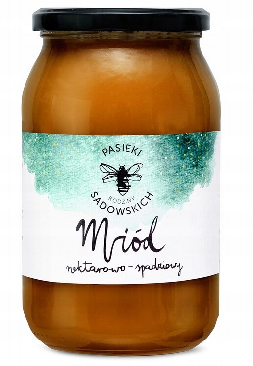 Krémovaný nektarově-medový med Pasieki Rodziny Sadowskich 1,2 kg