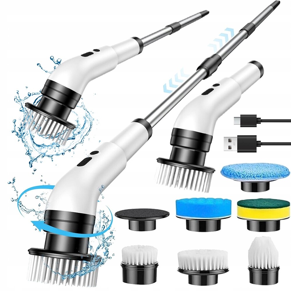 Kartáč Cleaner 2000 mAh Se 6 Hlavicemi IPX7 Dárek Nastavitelná Rukojeť