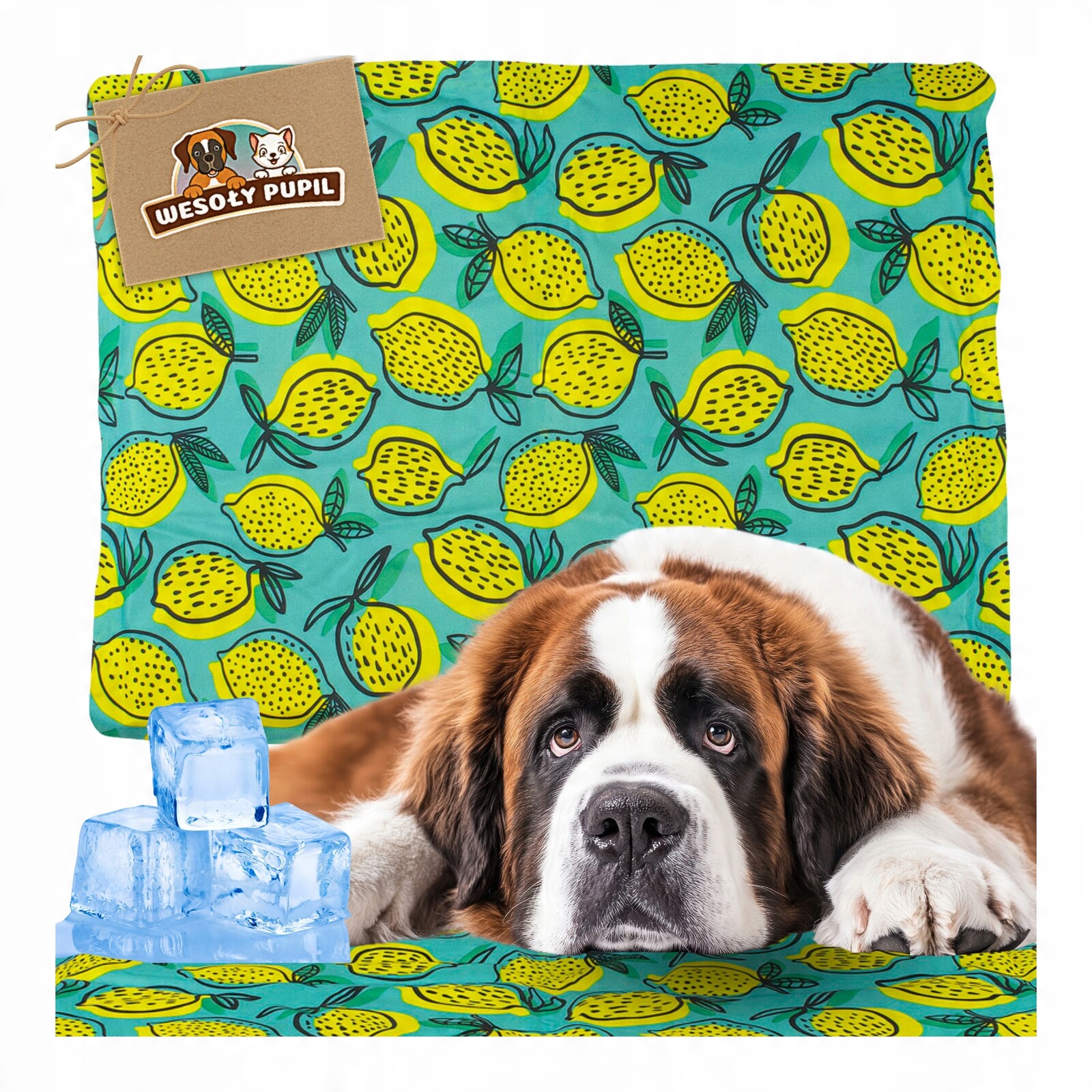 Chladící podložka pro obrovského psa voděodolná na Léto Horko XXL 120x80 cm