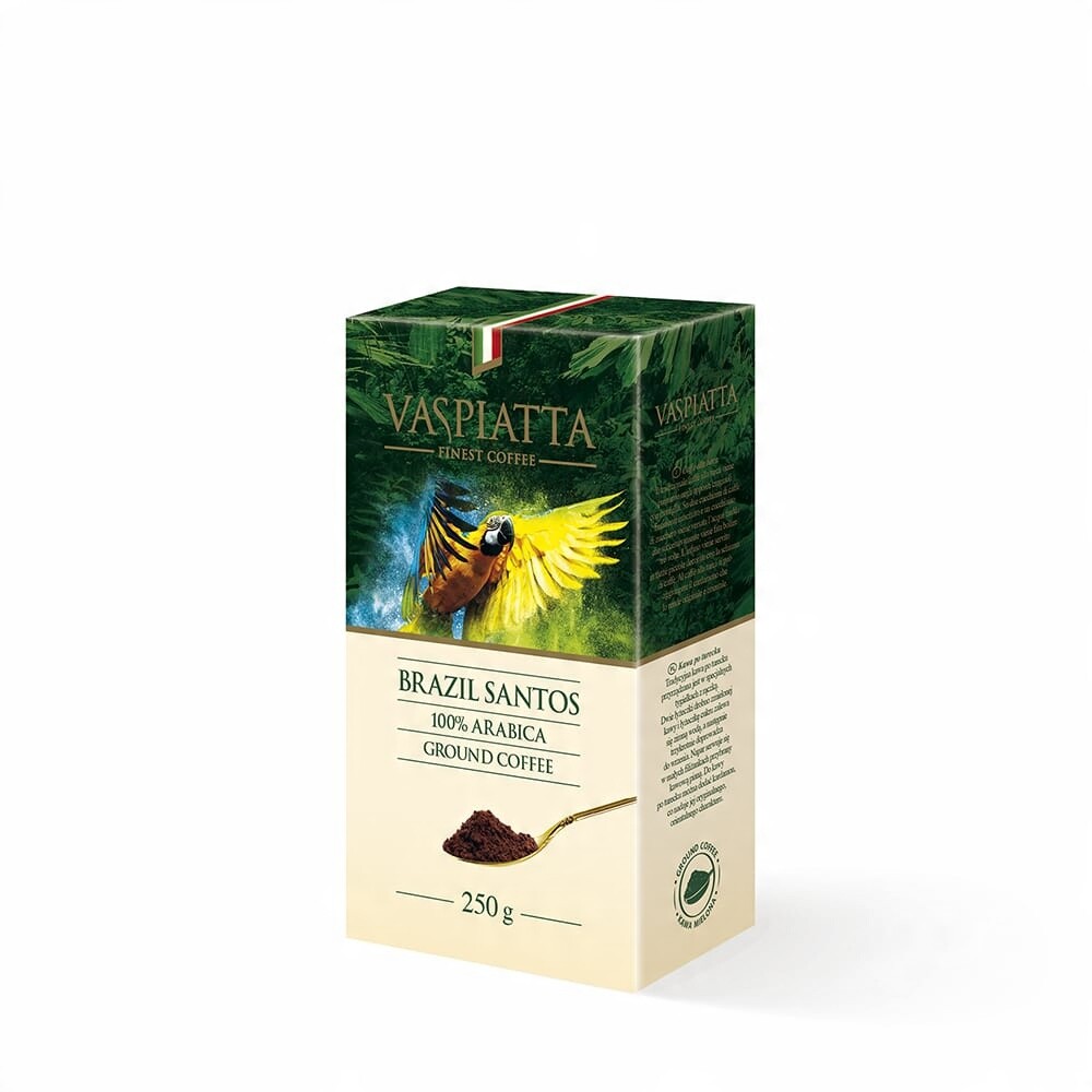 2x Vaspiatta Brazil Santos 250 g mletá káva