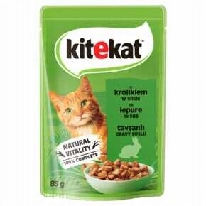 Kitekat Krmivo Mokré Pro Kočky Králík 85 G