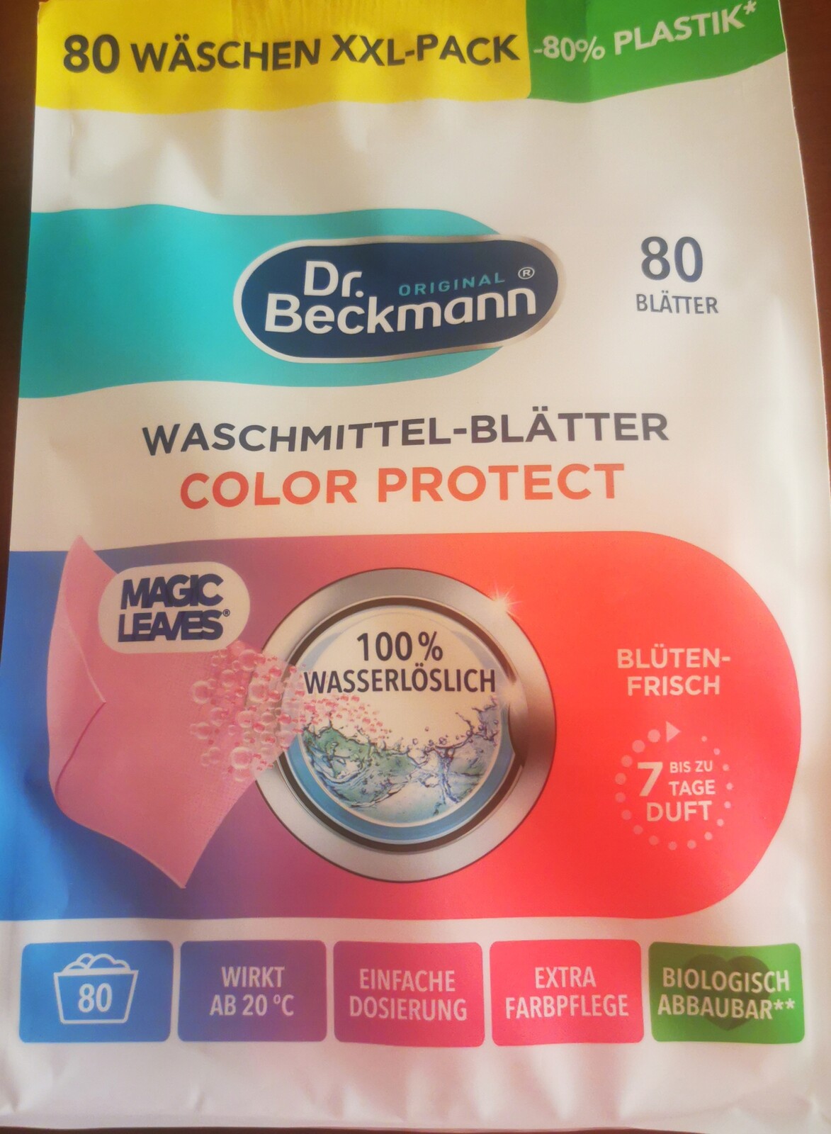 Dr. Beckmann Ubrousky Na Praní Color 80 Ks Z Rakouska.