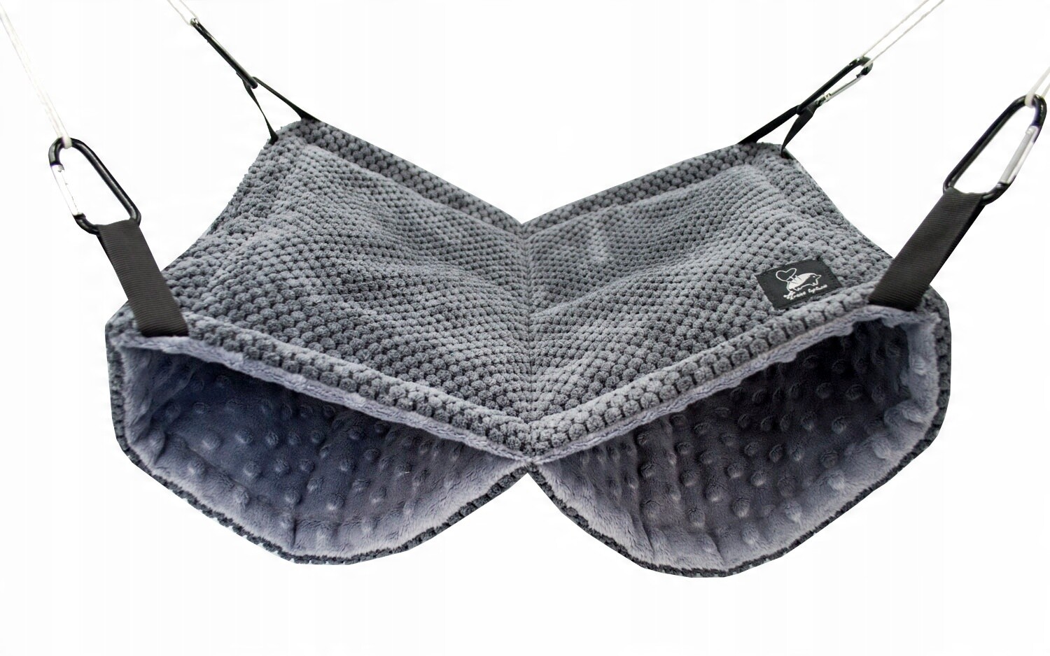 Kraina Tuptusia Dot houpací síť se sklepem 50x30 cm šedá