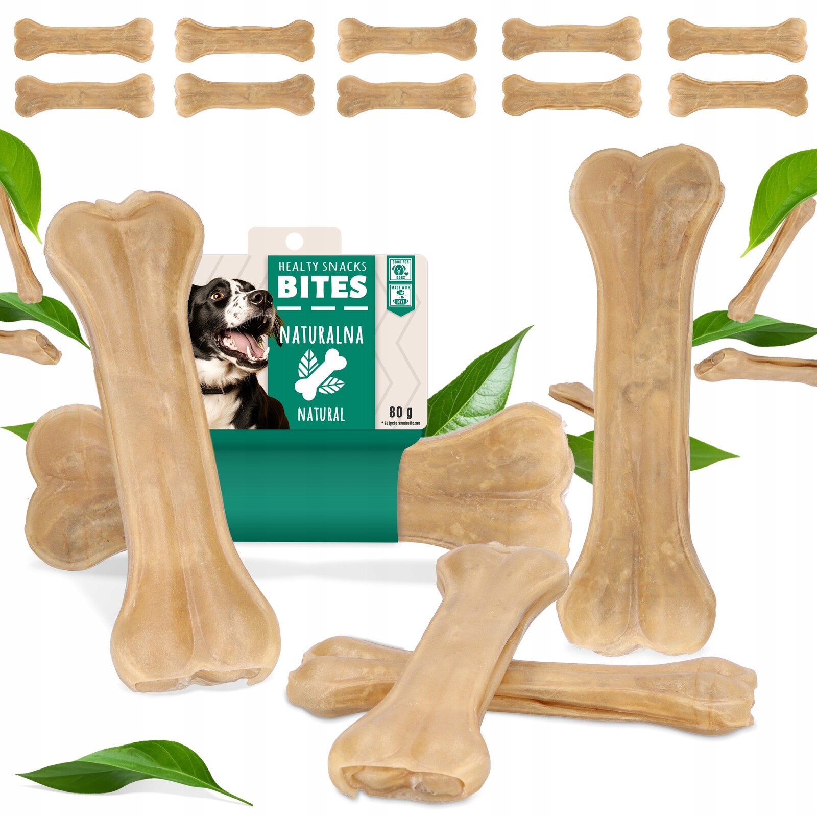 10 x Kost pro psa Lisovaná Přírodní 16 cm Kousátko Pamlsek Hovězí Pamlsky Xq