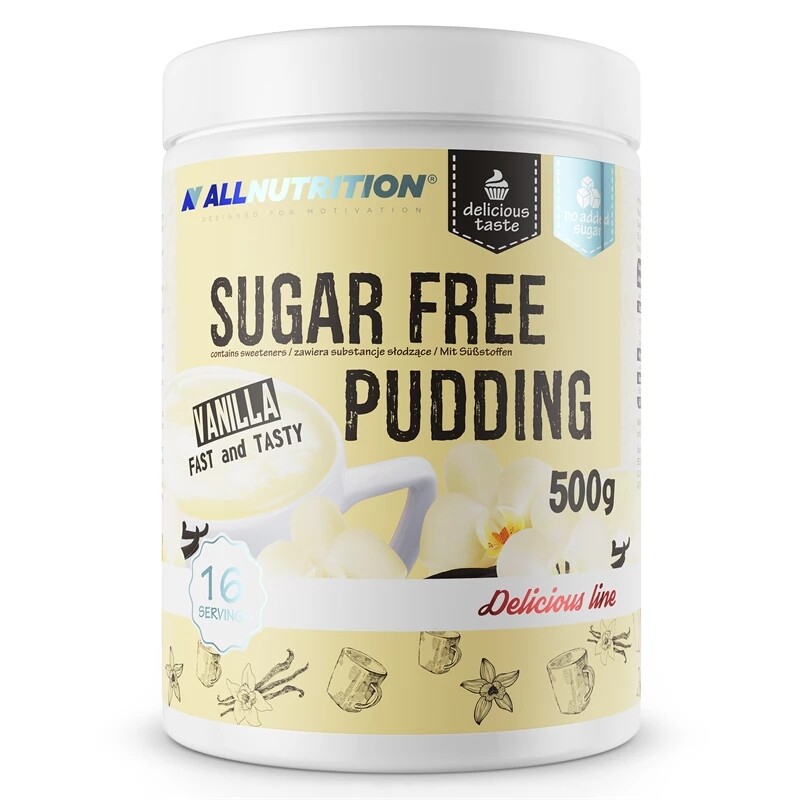Allnutrition Protein Pudding Chocolate 500 g Puding Čokoládový Bez Cukru