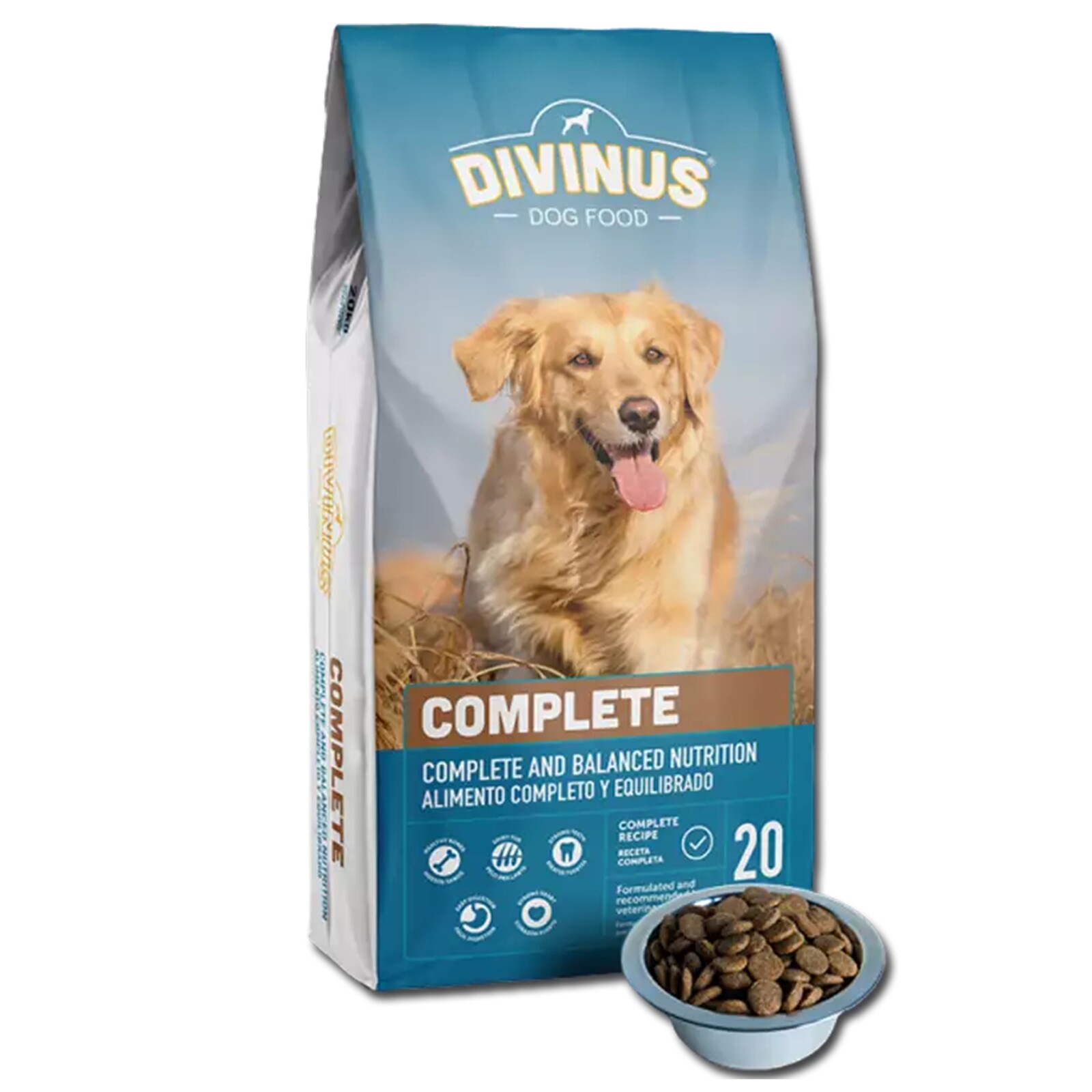 Suché Krmivo pro psa Divinus Complete Vitamíny a minerály 20 kg