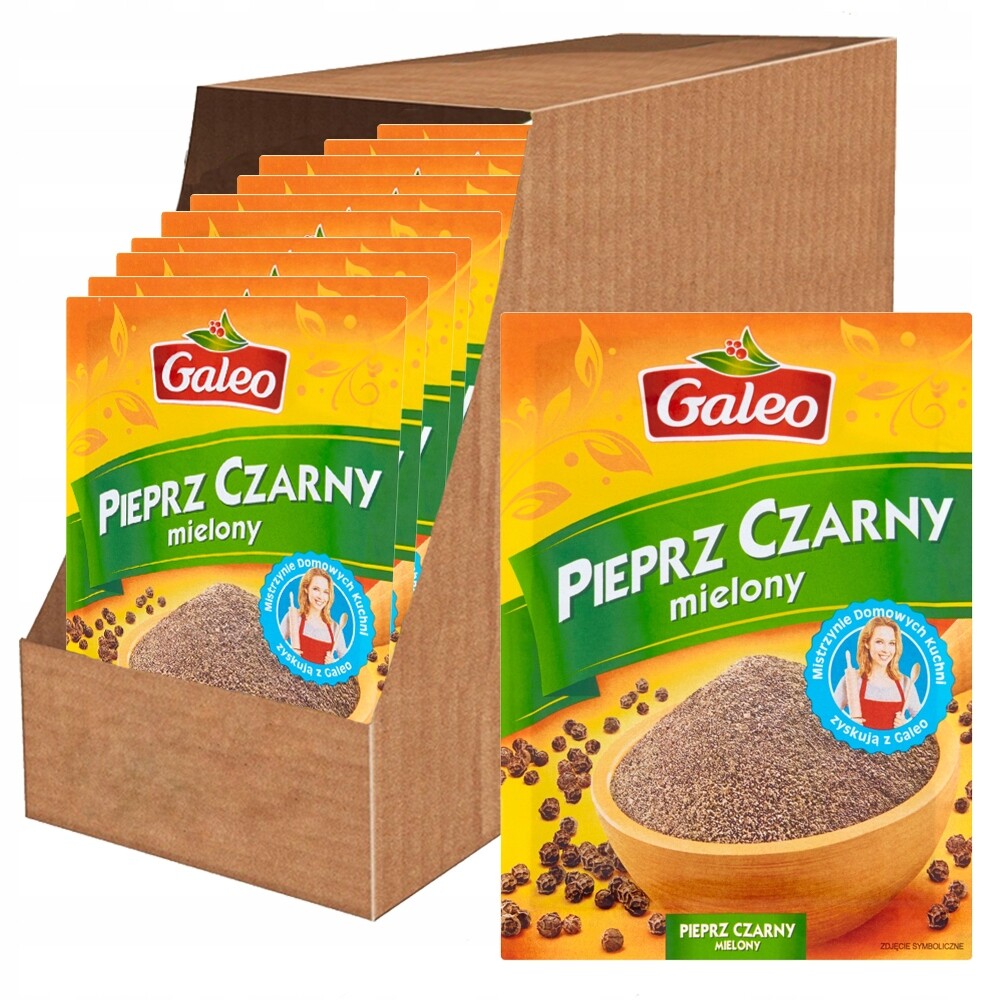 Galeo Pepř černý mletý 15 g x 30 kusů