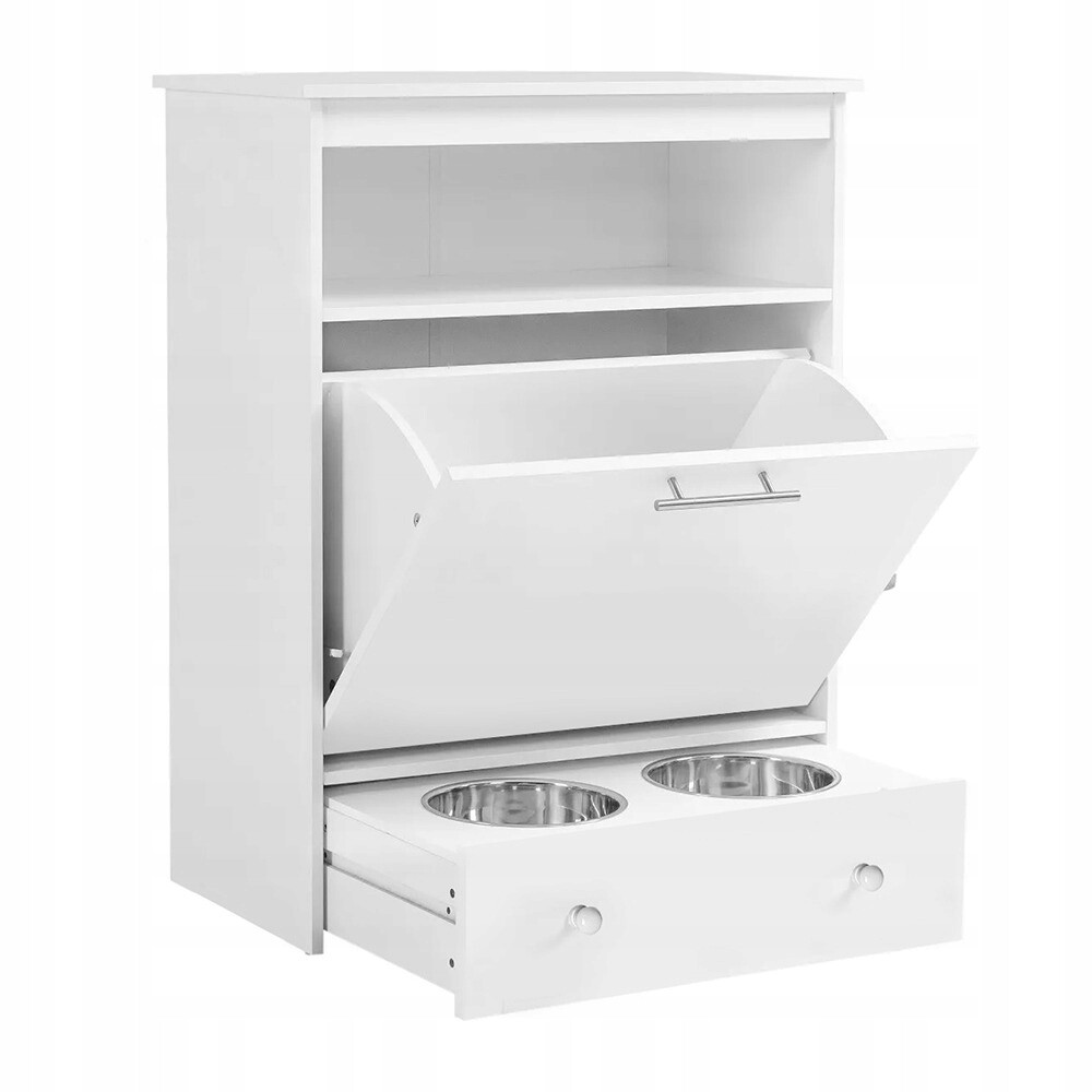 Regál Skříňka se stanicí pro krmení zvířat a úložným prostorem pro krmivo