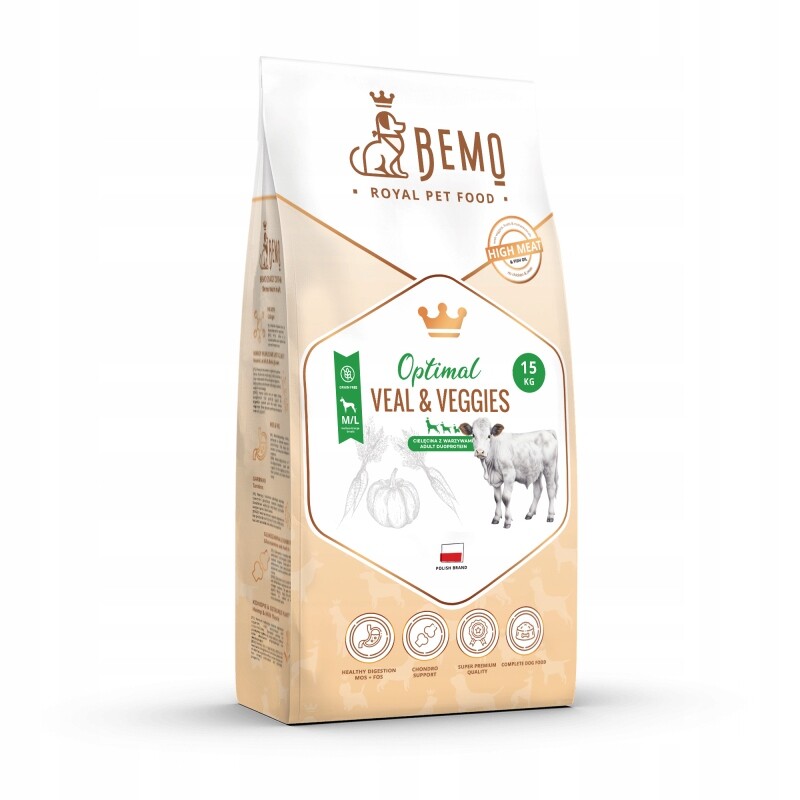 Bemo Optimal Veal telecí maso se zeleninou M/L 15 kg