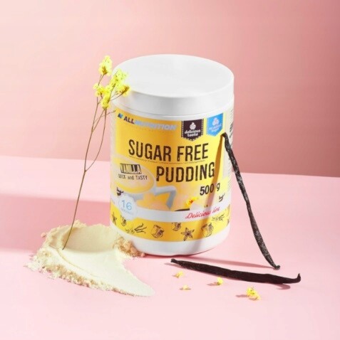 Allnutrition Pudding 500g Vanilkový Puding Bez Cukru Fit Zdravý Lahodný Dezert