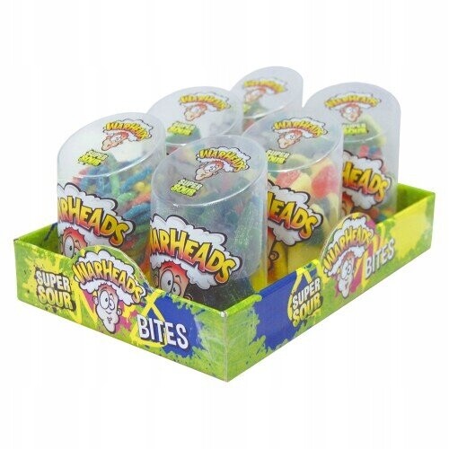 Sada Anba Warheads Sour Bites Kyselé Želé Bonbony s ovocnou příchutí 80 g 12 s