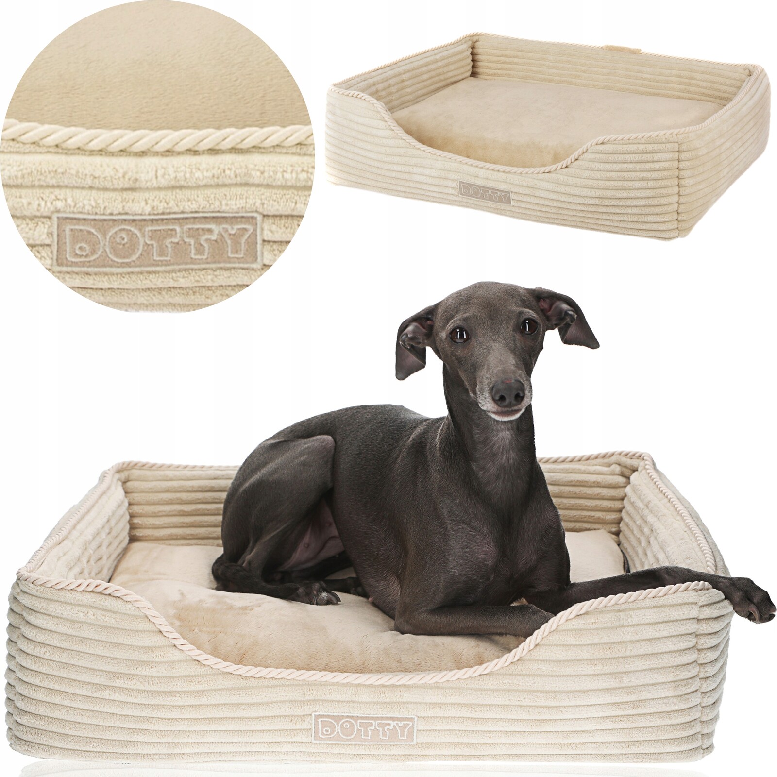 Pelíšek pro psa Dotty Kotec pro psa Pohovka Krém
